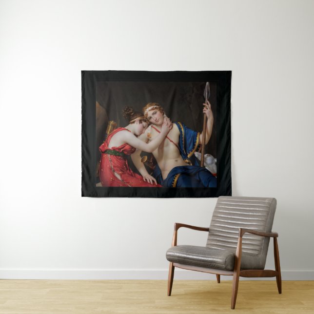 Abschied von Telemachus und Eucharis Wandteppich (Beispiel (Horizontal))