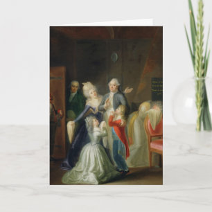 Abschied zu Louis XVI durch seine Familie Karte