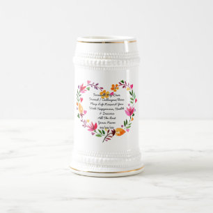 Abschiedlich Verlassend Tasse Blätter Eigenes Text