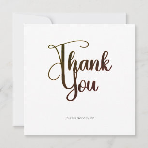 Abschieds-Dankeskarten   Beautiful Curve Schrift