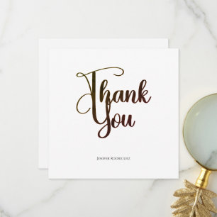 Abschieds-Dankeskarten   Beautiful Curve Schrift Dankeskarte