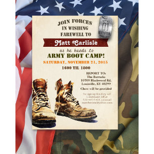 Abschiedsfeier für Militärangehörige Abschied von  Einladung