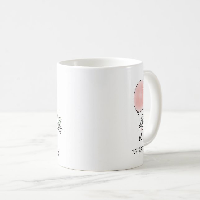 Abschiedsgeschenk Personalisiert für Frauen Niedli Kaffeetasse (VorderseiteRechts)