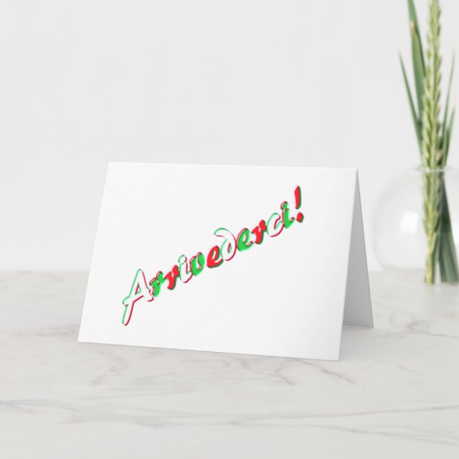 Abschiedskarte Karte (Vorderseite)