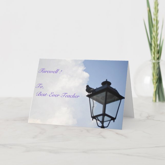 Abschiedskarte - Karte ! (Vorderseite)