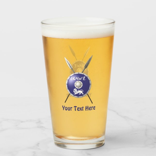 Abschirmung und Speere Glas (Vorne (Gefüllt))