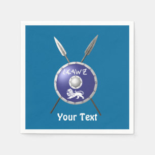 Abschirmung und Speere Serviette