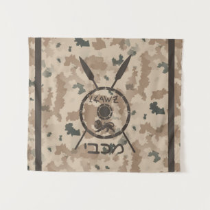 Abschirmung und Speere - Wüste Wandteppich