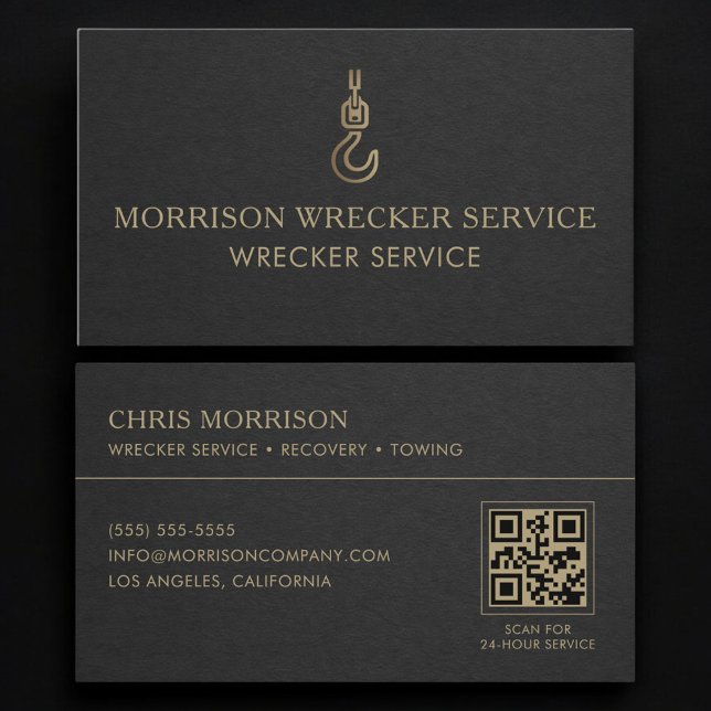 Abschleppdienst QR Code Visitenkarte (Von Creator hochgeladen)