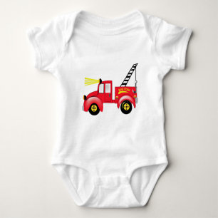 Abschleppwagen "addieren Ihr eigenes Namens " Baby Strampler