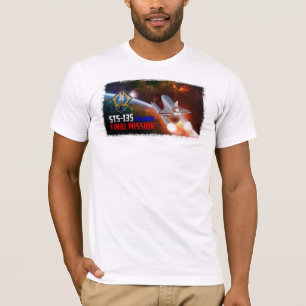 Abschließendes Auftrag-Shirt Raum-Shuttle-Atlanti T-Shirt