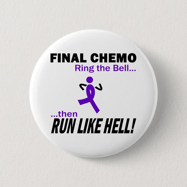 Abschließendes Chemo lassen sehr viel - violettes Button (Vorderseite)
