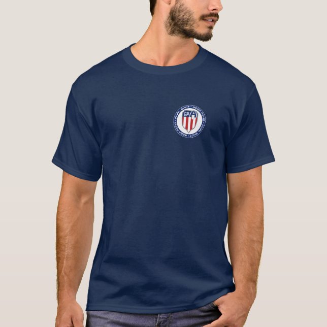 Abschließendes Schuss-Bier Pong Logo-T-Shirt T-Shirt (Vorderseite)