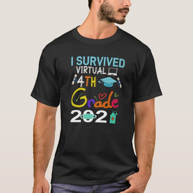 Abschluss 2021 überlebte ich den 4. T-Shirt (Vorderseite)