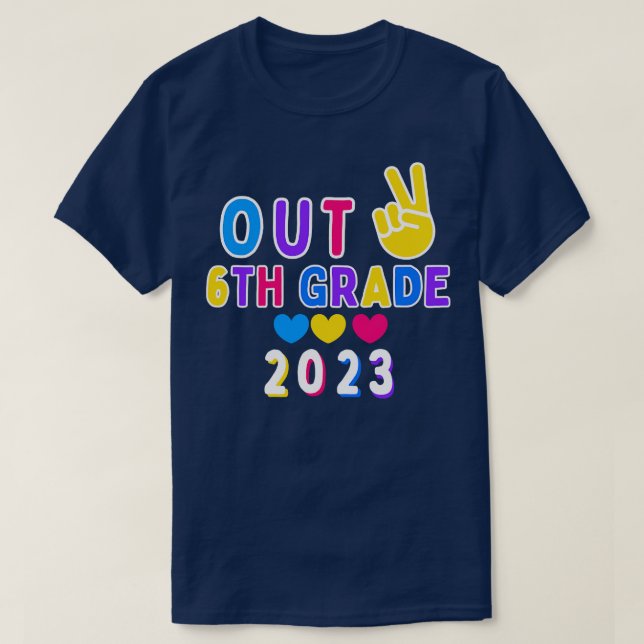 Abschluss 2023 Klasse 6 Abschluss D 2023 T-Shirt (Design vorne)