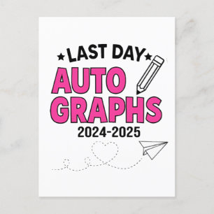 Abschluss 2024-2025 feiertagspostkarte