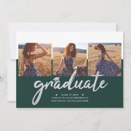 Abschluss 2024 Foto Collage Grad Party Einladung