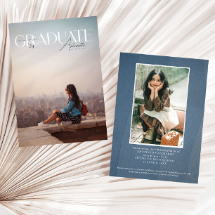 Abschluss 2024 Magazine Foto Cover Grad Ankündigung