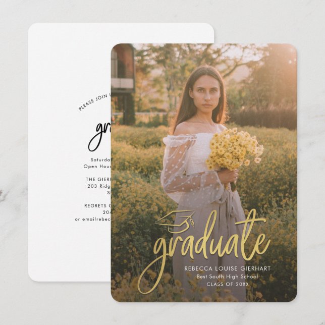 Abschluss 2024 Open House Grad Party Foto (Vorne/Hinten)