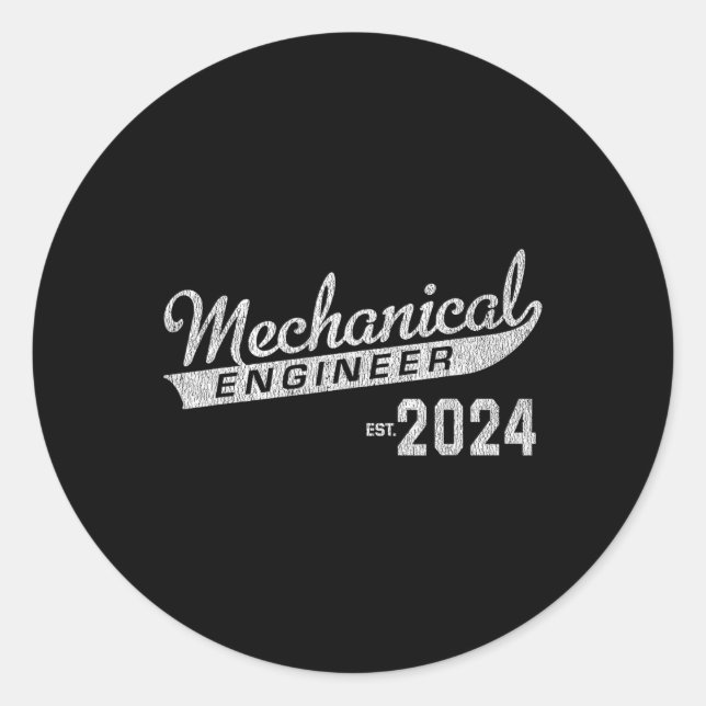 Abschluss 2024 runder aufkleber (Vorderseite)