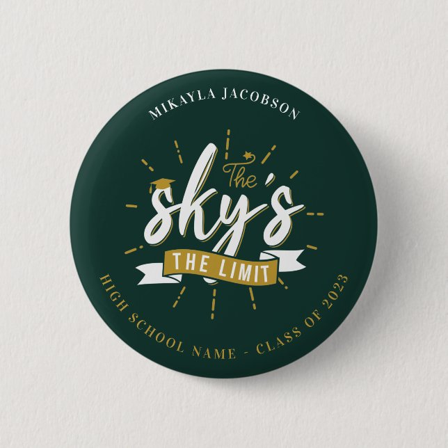 Abschluss 2024 The Sky's Limit Graduate Button (Vorderseite)