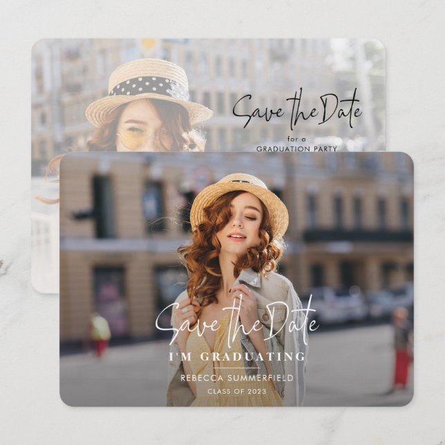 Abschluss 2025 Ankündigung Datum freihalten (Vorne/Hinten)