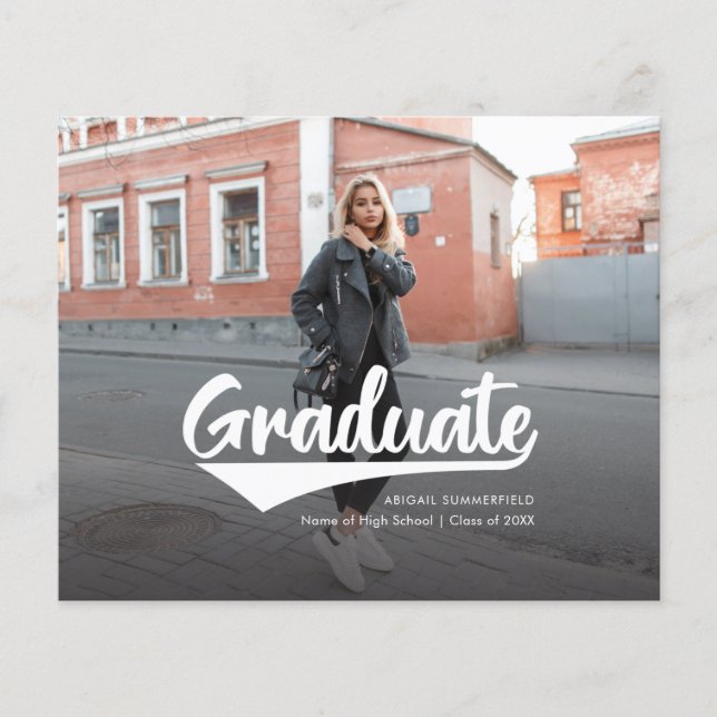 Abschluss 2025 Ankündigung von Foto (Vorderseite)