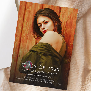 Abschluss 2025 Foto Overlay Open House Party Einladung