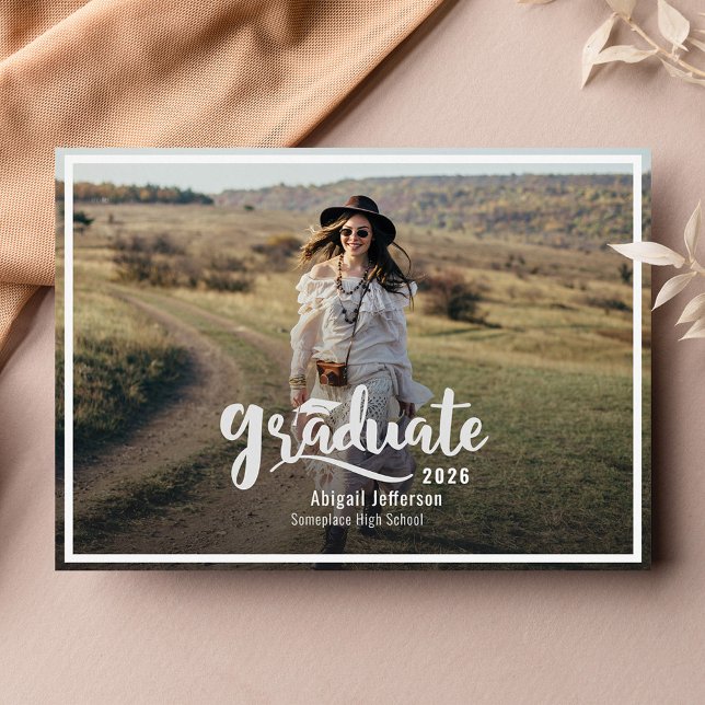 Abschluss 2025 Grad Foto Ankündigung (Graduation 2024 Photo Announcement)