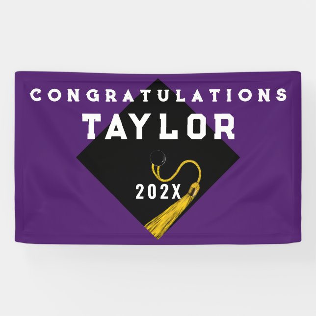 Abschluss 2025 Lila Banner (Horizontal)