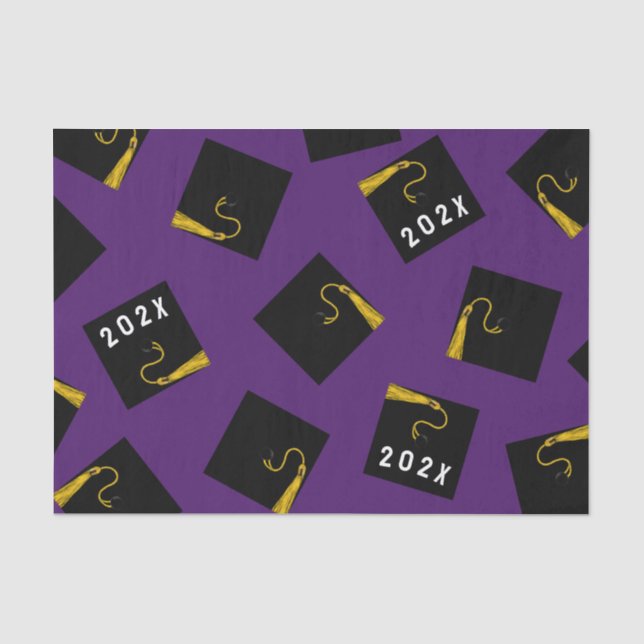 Abschluss 2025 Lila Seidenpapier (Vorderseite)