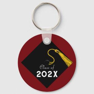 Abschluss 2025 Maroon Keepake Schlüsselanhänger