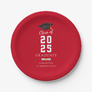 Abschluss 2025 Minimal Grad Custom Pappteller