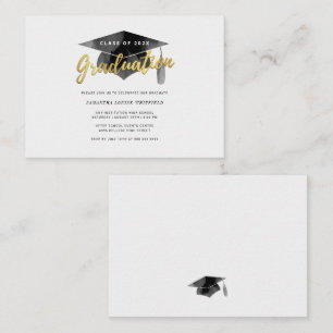 Abschluss 2025 Minimalistische Script Grad Party C Mitteilungskarte