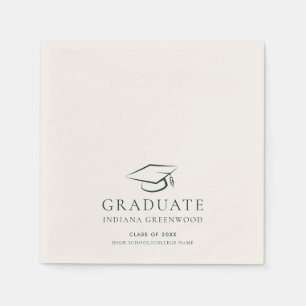 Abschluss 2025 Minimalistisches Party Serviette