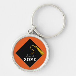 Abschluss 2025 Orange Keepake Schlüsselanhänger
