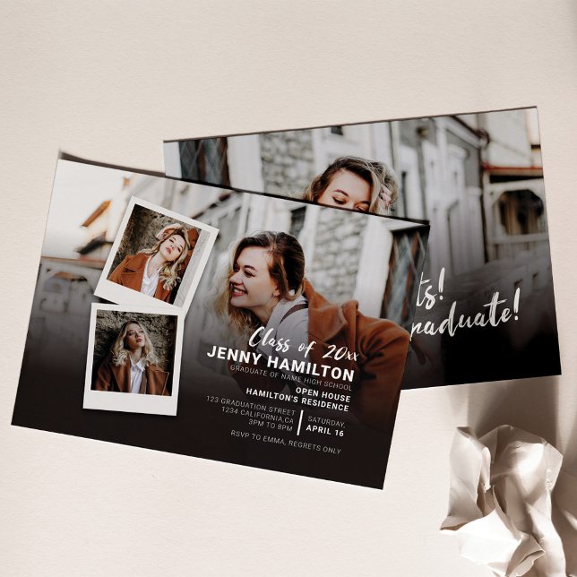 Abschluss 2025 Party Open House Foto Einladung (Von Creator hochgeladen)