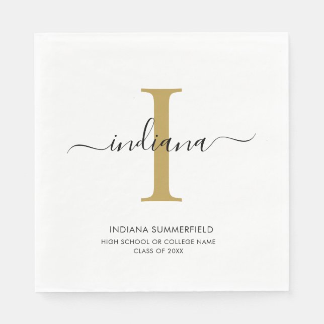 Abschluss 2025 Party Paper für Skriptabschlüsse Serviette (Vorderseite)