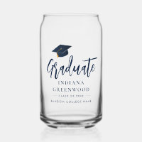 Abschluss 2025 Script Navy Blue Personalisiert Gra