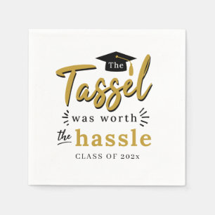 Abschluss 2025 Tassel war das problemlose Papier Serviette