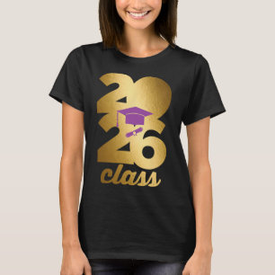 Abschluss 2026 Abschluss Golden Numbers Mütze Dipl T-Shirt