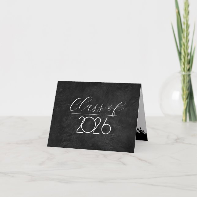 Abschluss 2026 Glückwünsche zu Leder Karte (Vorderseite)
