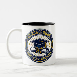 Abschluss 2026 Personalisierter Kaffeebecher Zweifarbige Tasse