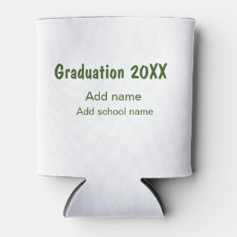Abschluss 20XX Jahr Jahr Name Schule Grün modern Dosenkühler