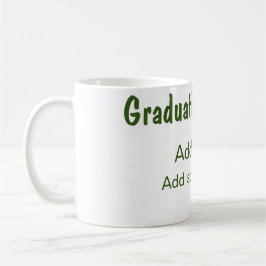 Abschluss 20XX Jahr Jahr Name Schule Grün modern Kaffeetasse