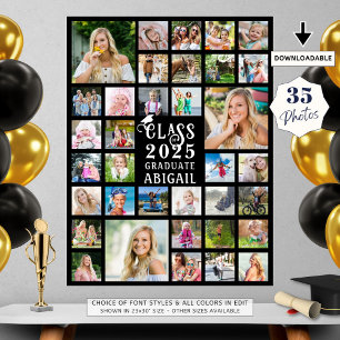 Abschluss 35 Fotocollage Class of Year Graduate Poster