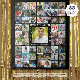 Abschluss 55 - Farbhintergrund für die FotoCollage Wandteppich