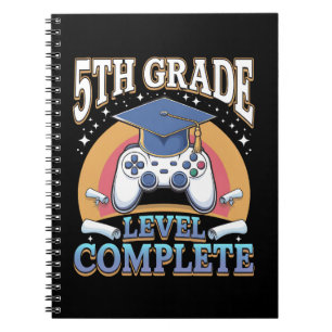Abschluss 5. Klasse Abitur Gaming Gamer Notizblock