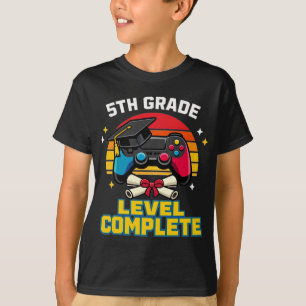Abschluss 5. Klasse Gaming Absolvent Gamer Jungen T-Shirt