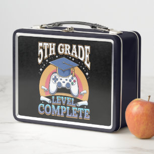 Abschluss 5. Klasse Gaming Gamer Metall Brotdose